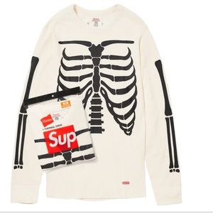 Supreme x Hanes Bone Thermal Crew